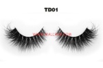3D Clear Band Mink Strip Lashes TD01