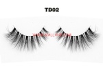 3D Clear Band Mink Strip Lashes TD02