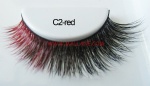 Colored Mink Strip Lashes C2-red