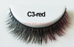 Colored Mink Strip Lashes C3-red